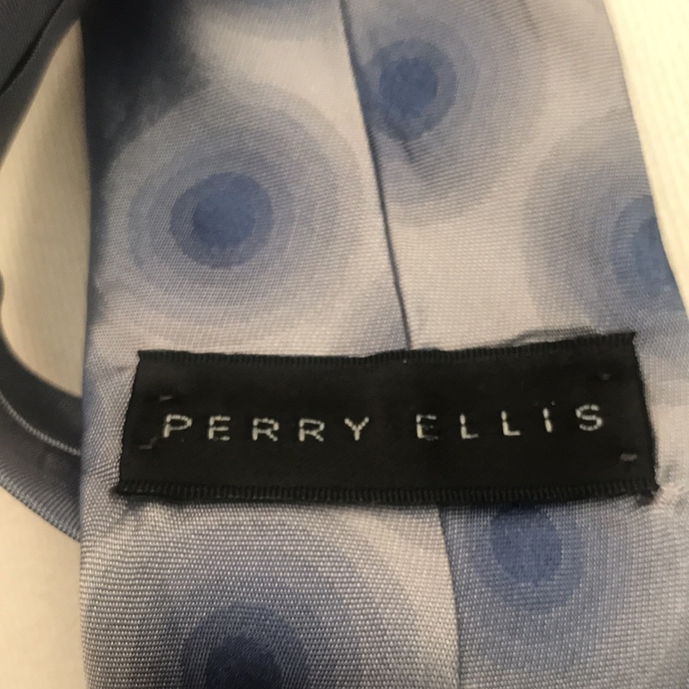 Perry Ellis blue and grey tie great condition - Picture 2 of 2